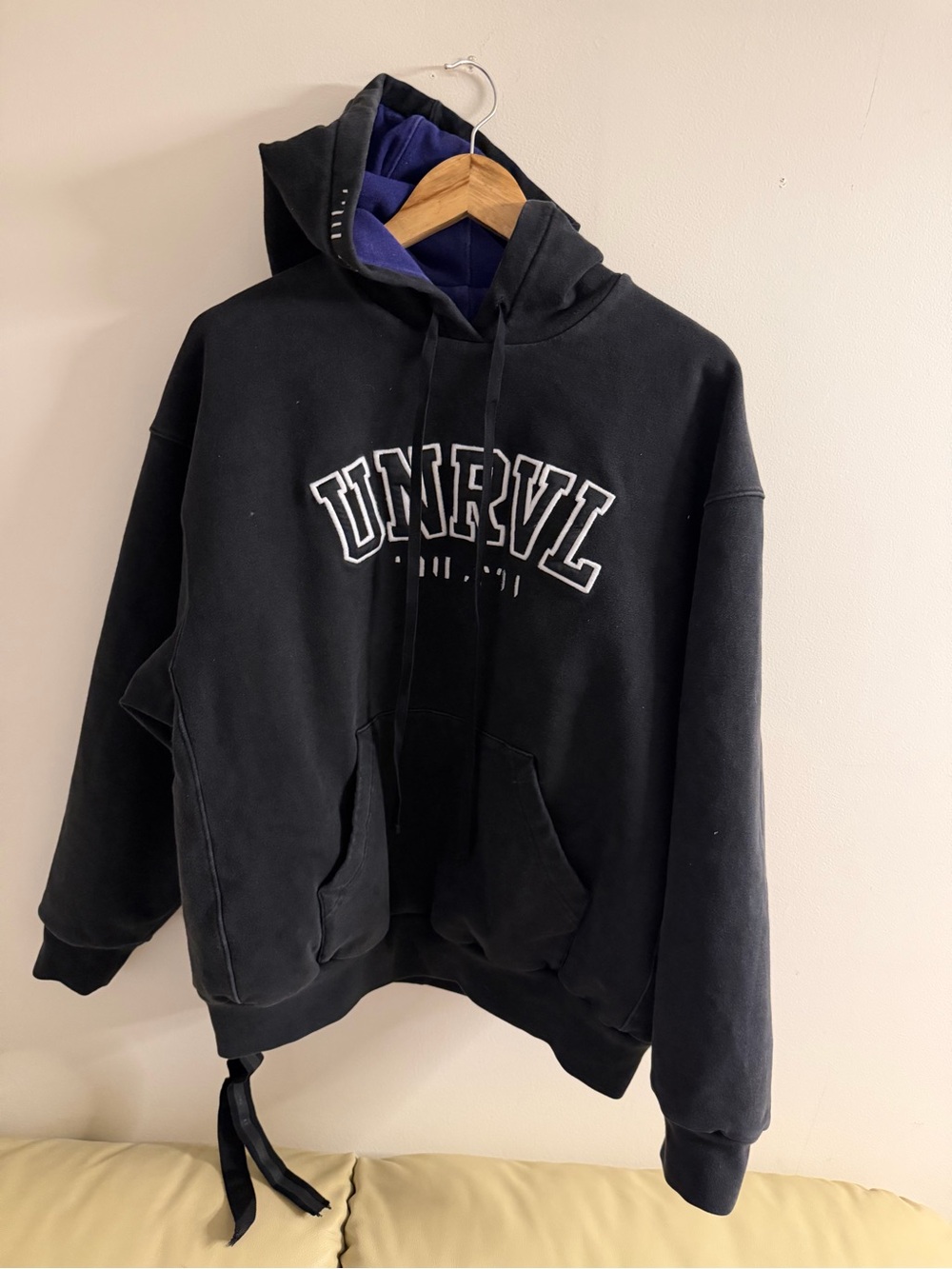 Ben Taverniti Unravel Project Reversible Thick Hoodie Fits Womens Medium